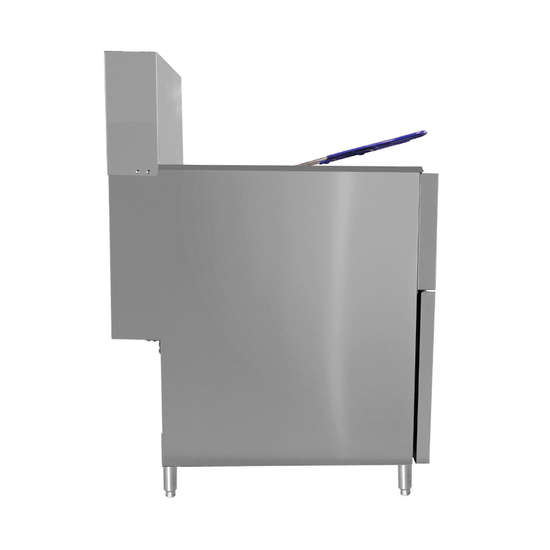 مقلاة عميقة تجارية قائمة من الفولاذ المقاوم للصدأ تعمل بالغاز الطبيعي/غاز البترول المسال