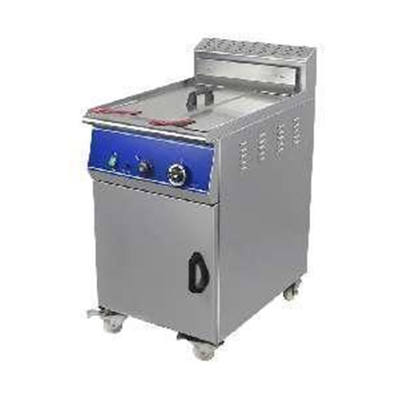 مقلاة عميقة تجارية قائمة من الفولاذ المقاوم للصدأ تعمل بالغاز الطبيعي/غاز البترول المسال