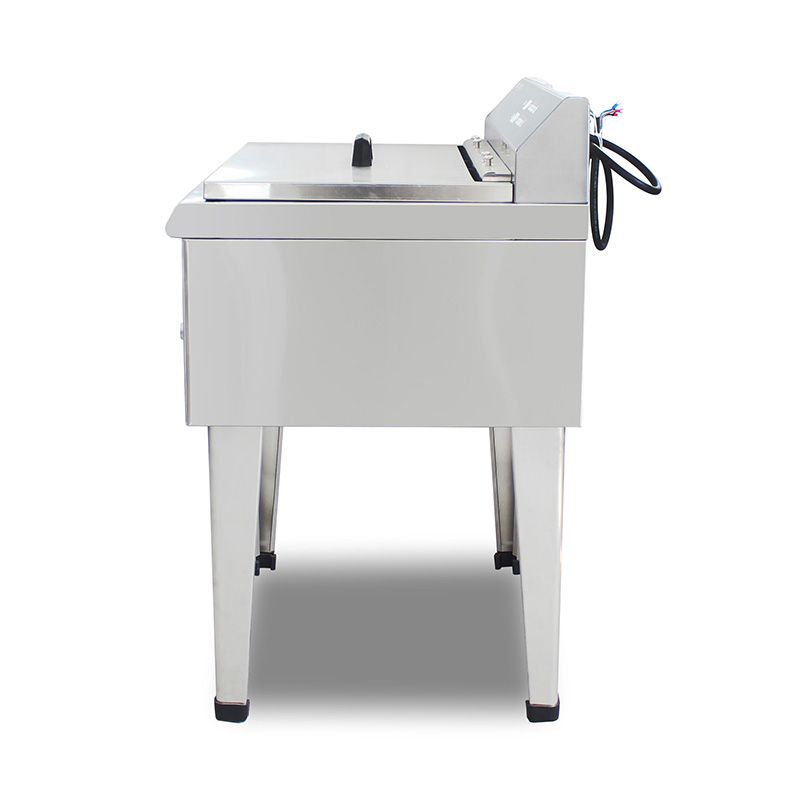 لوحة تحكم الكمبيوتر مقلاة عميقة تجارية كهربائية من الفولاذ المقاوم للصدأ