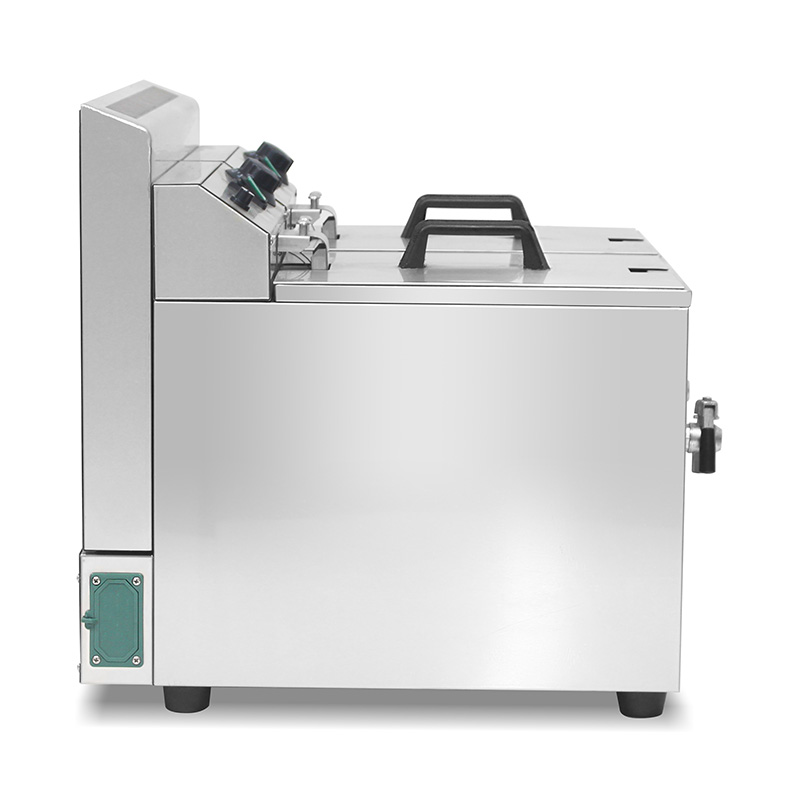 مقلاة عميقة تجارية من الفولاذ المقاوم للصدأ تعمل بالغاز الطبيعي/غاز البترول المسال مع صمام