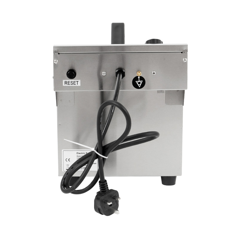 مقلاة عميقة كهربائية تجارية من الفولاذ المقاوم للصدأ ذات لوحة زرقاء مع سلة واحدة