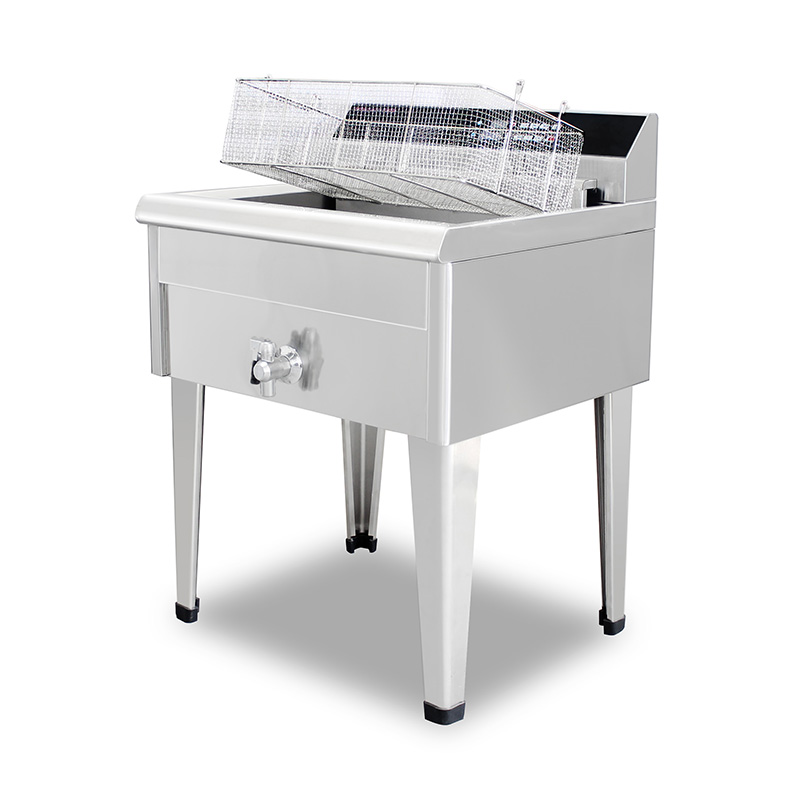 لوحة تحكم الكمبيوتر مقلاة عميقة تجارية كهربائية من الفولاذ المقاوم للصدأ