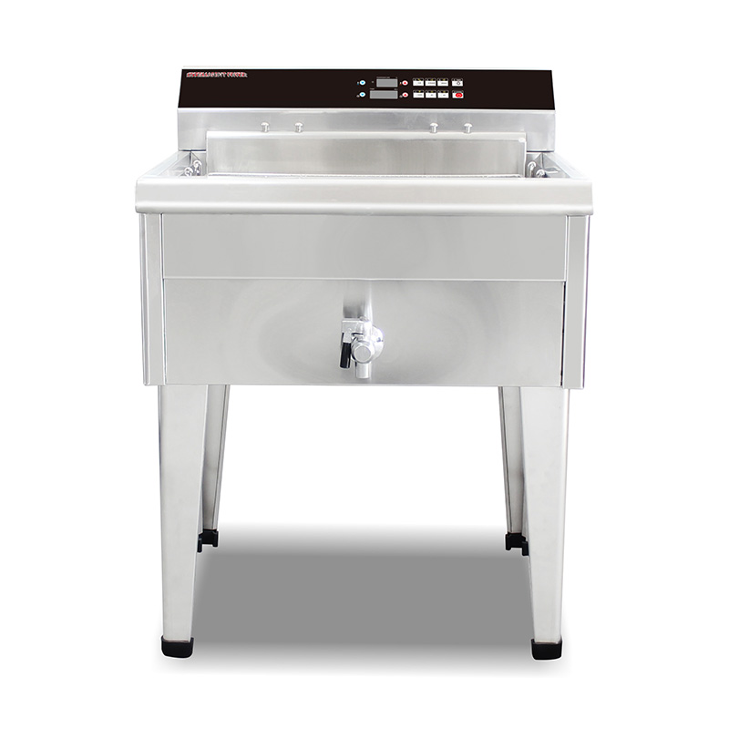 لوحة تحكم الكمبيوتر مقلاة عميقة تجارية كهربائية من الفولاذ المقاوم للصدأ