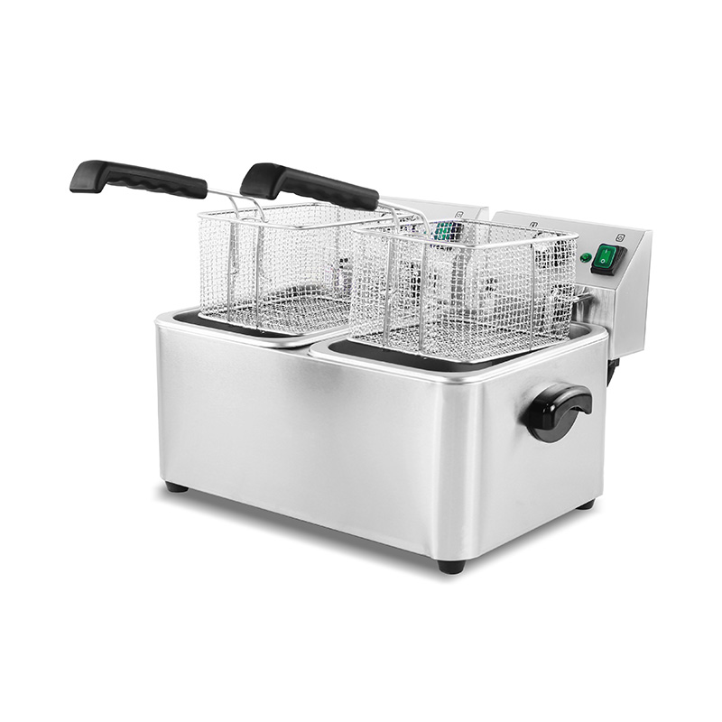 مقلاة عميقة كهربائية تجارية من الفولاذ المقاوم للصدأ