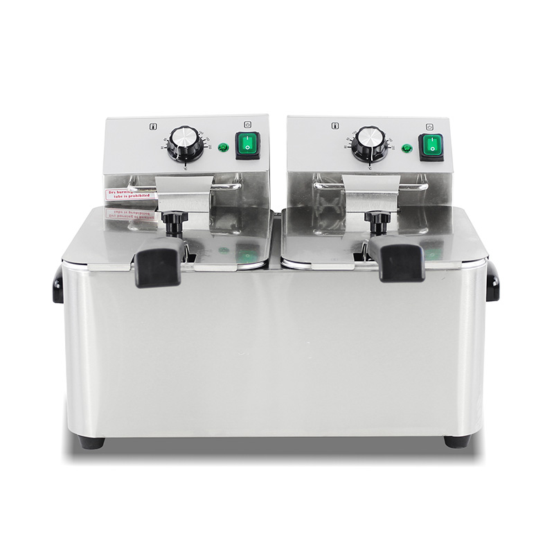 مقلاة عميقة كهربائية تجارية من الفولاذ المقاوم للصدأ