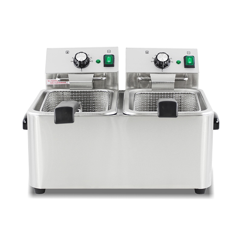 مقلاة عميقة كهربائية تجارية من الفولاذ المقاوم للصدأ