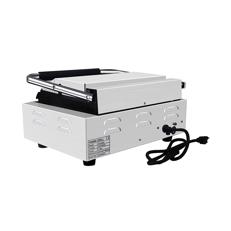 ماكينة شواء بانيني كهربائية تجارية من الفولاذ المقاوم للصدأ للمطبخ