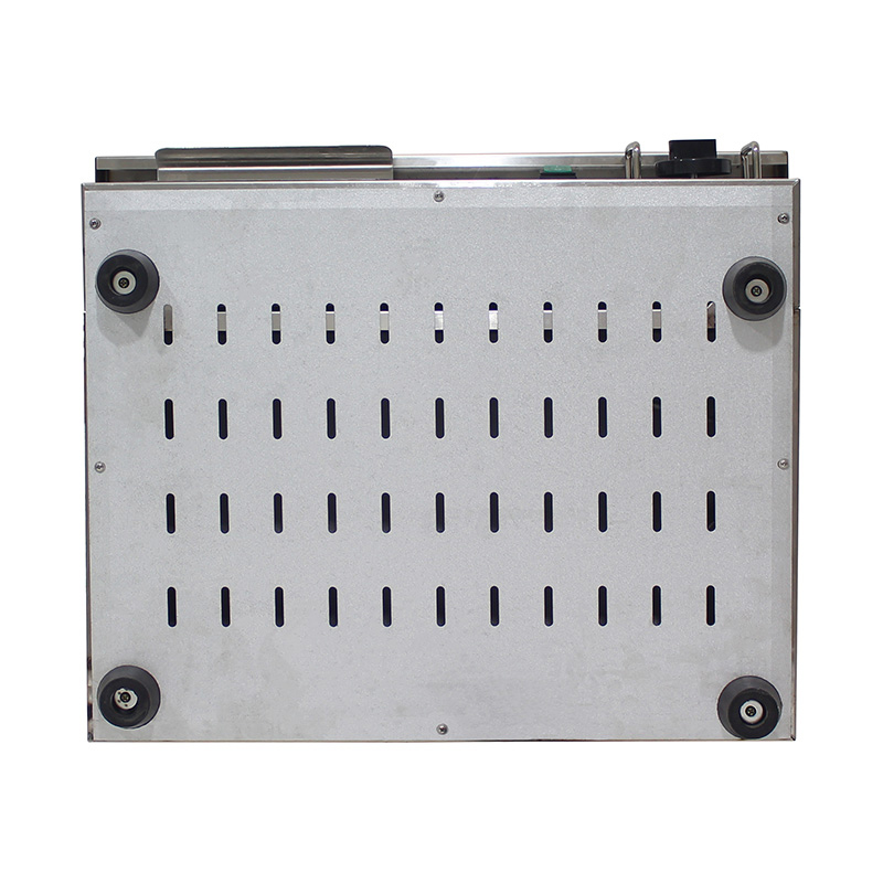 مقلاة كهربائية نصف ناعمة ونصف ذات أخدود على شكل لوحة من الفولاذ المقاوم للصدأ لطاولة المطبخ التجارية