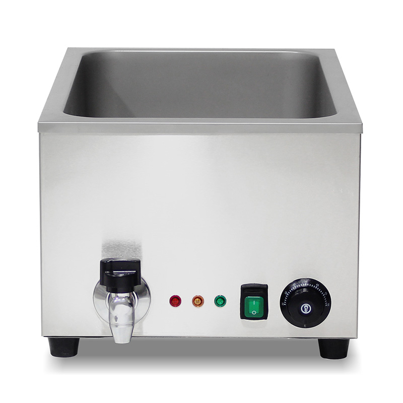 ماكينة مطبخ كهربائية تجارية من الفولاذ المقاوم للصدأ من باين ماري مع سخان وقائي مضاد للجفاف