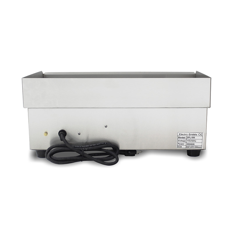 صاج كهربائي من الفولاذ المقاوم للصدأ بنمط لوحة الأخدود للمطبخ التجاري