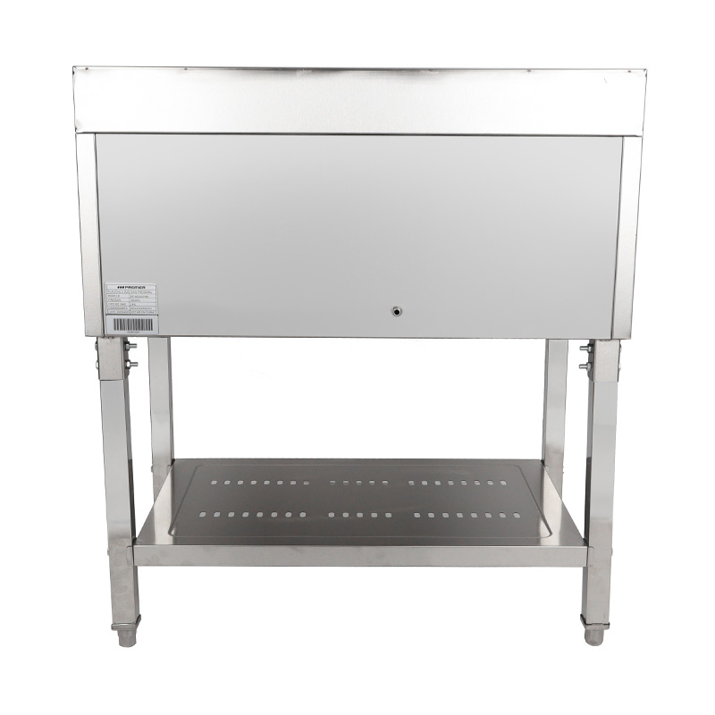 مقلاة ومقلاة قائمة من الفولاذ المقاوم للصدأ تعمل بالغاز الطبيعي/غاز البترول المسال بنمط اللوحة المسطحة