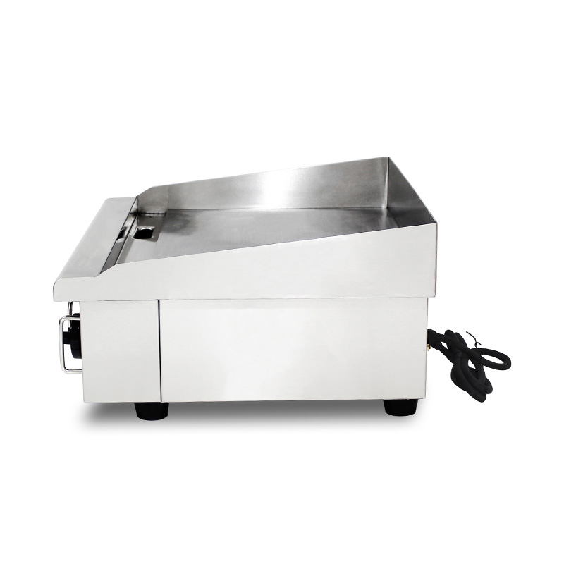 مقلاة كهربائية للمطبخ التجاري من الفولاذ المقاوم للصدأ بنمط اللوحة المسطحة