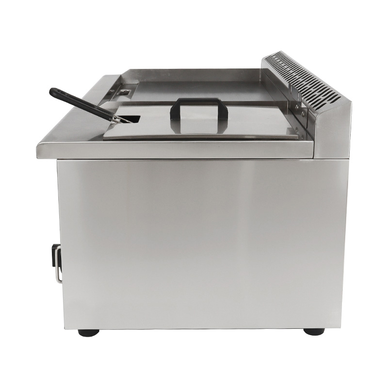 مقلاة مطبخ تجارية من الفولاذ المقاوم للصدأ تعمل بالغاز الطبيعي/غاز البترول المسال مع مقلاة