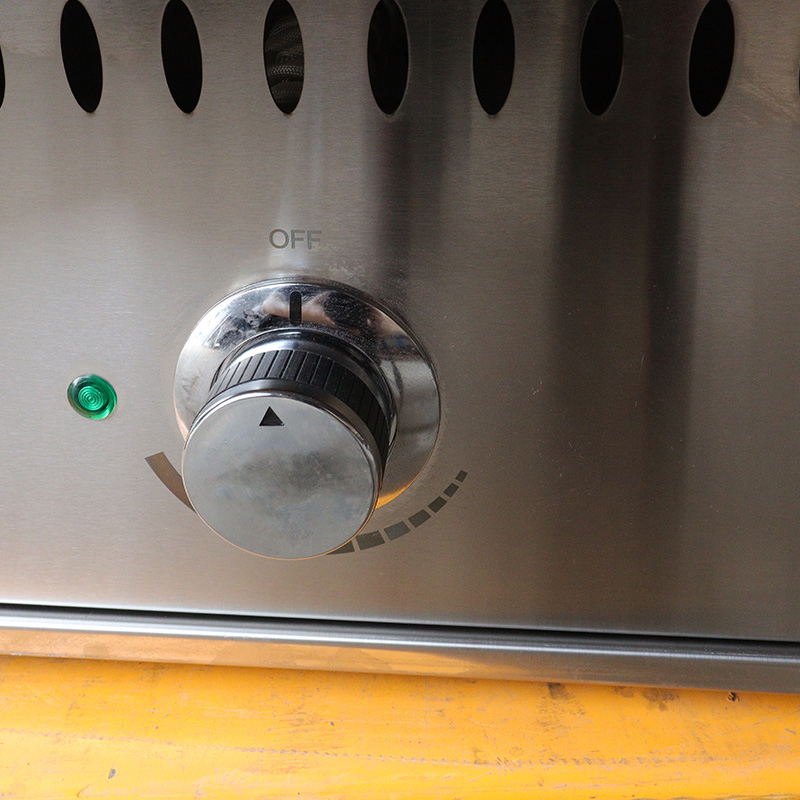 شواية لافا روك تعمل بالغاز الطبيعي/غاز البترول المسال مع شعلات وآلة مطبخ داخلية خارجية