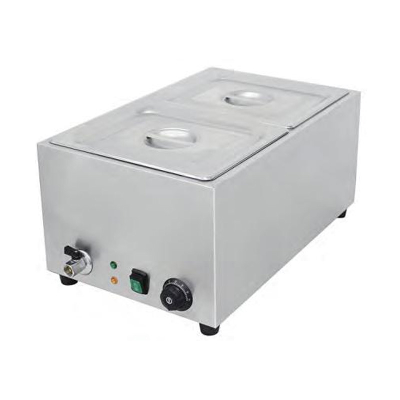 آلة باين ماري التجارية الكهربائية للحرق الجاف المصنوعة من الفولاذ المقاوم للصدأ مع خزان مياه ملحوم