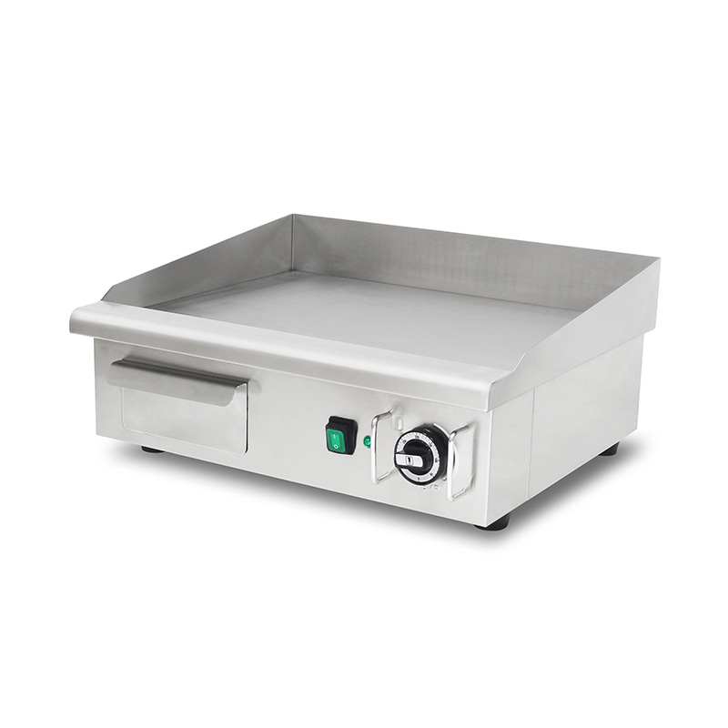 مقلاة كهربائية للمطبخ التجاري من الفولاذ المقاوم للصدأ بنمط اللوحة المسطحة