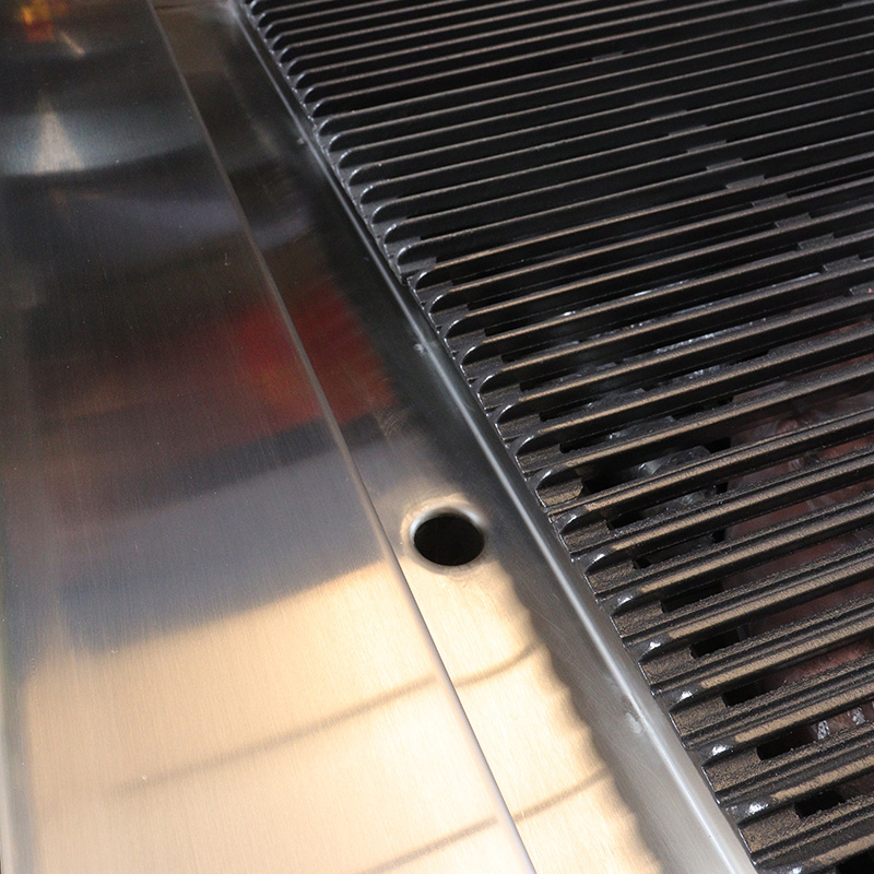 شواية لافا روك تعمل بالغاز الطبيعي/غاز البترول المسال مع شعلات وآلة مطبخ داخلية خارجية