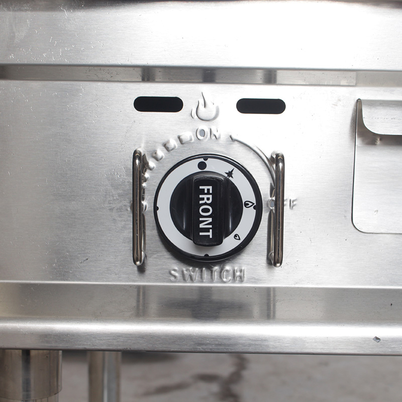 ماكينة شواء الصخور البركانية بالغاز الطبيعي/غاز البترول المسال للمطبخ الداخلي الخارجي