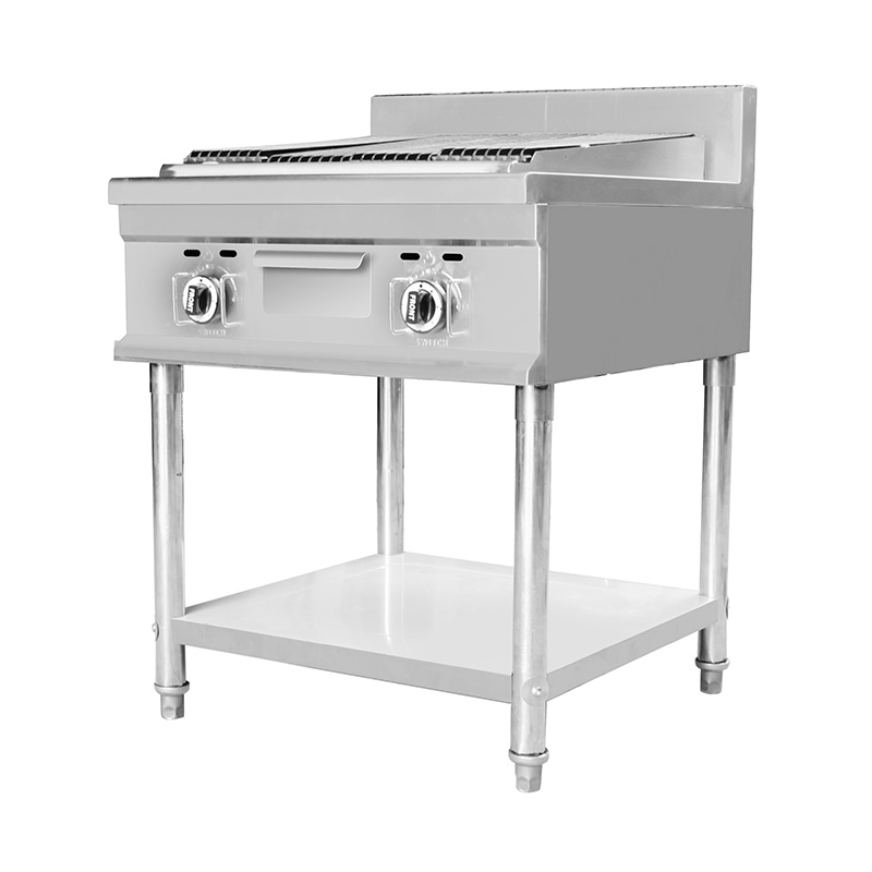 ماكينة شواء الصخور البركانية بالغاز الطبيعي/غاز البترول المسال للمطبخ الداخلي الخارجي