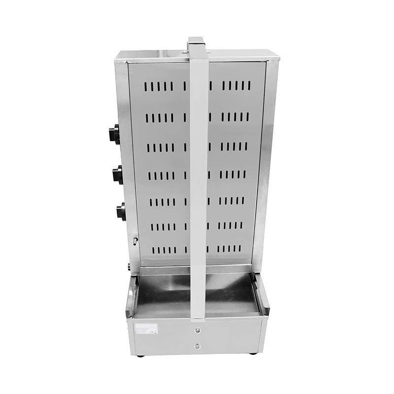 ماكينة شواء شاورما تجارية من الفولاذ المقاوم للصدأ تعمل بالغاز الطبيعي/غاز البترول المسال