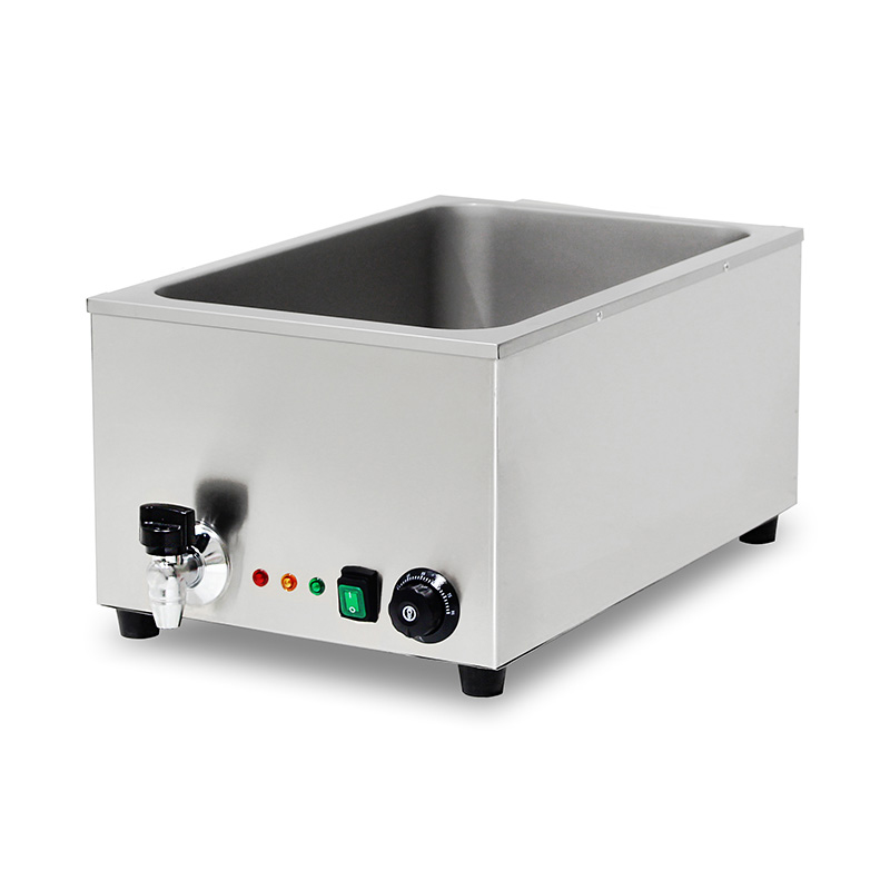 ماكينة مطبخ كهربائية تجارية من الفولاذ المقاوم للصدأ من باين ماري مع سخان وقائي مضاد للجفاف