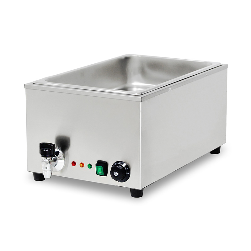 ماكينة مطبخ كهربائية تجارية من الفولاذ المقاوم للصدأ من باين ماري مع سخان وقائي مضاد للجفاف