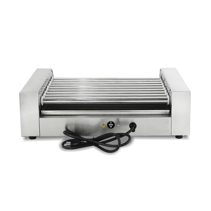 ماكينة شواء هوت دوج كهربائية من الفولاذ المقاوم للصدأ