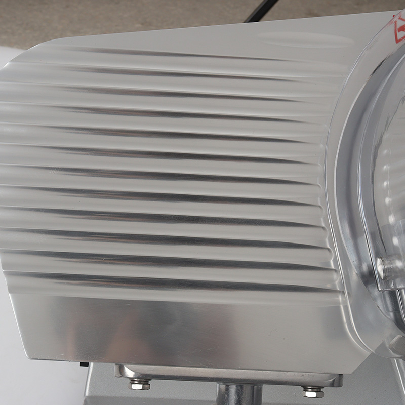 آلة تقطيع اللحوم للمطاعم التجارية المصنوعة من سبائك الألومنيوم المصبوبة والفولاذ المقاوم للصدأ المطلي بالجسم