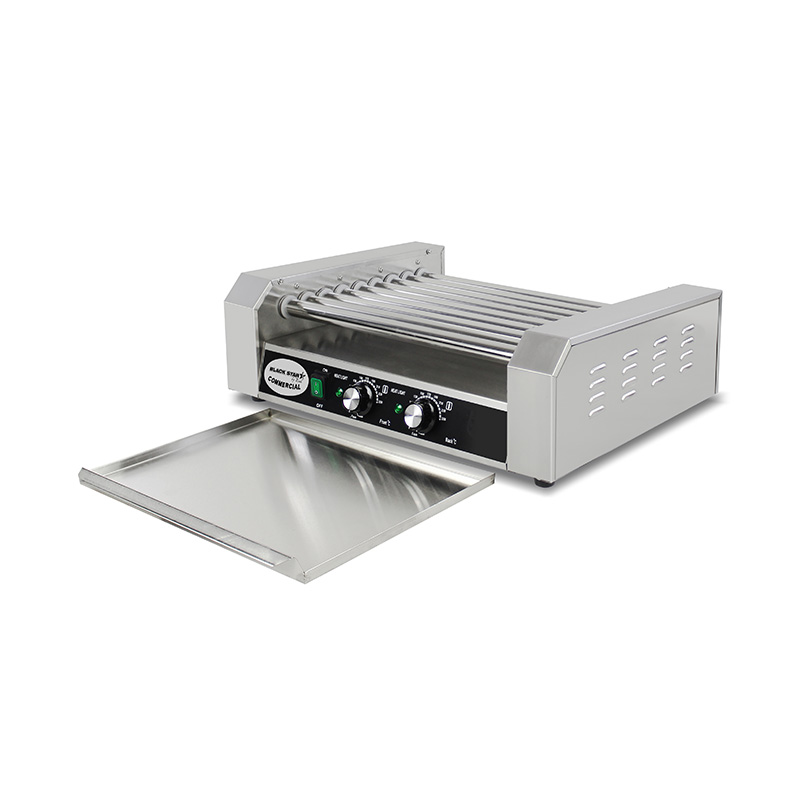 ماكينة شواء هوت دوج كهربائية من الفولاذ المقاوم للصدأ