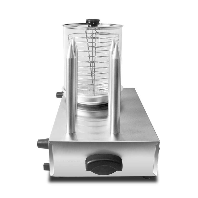 آلة تدفئة الهوت دوج والكعك المصنوعة من الفولاذ المقاوم للصدأ مع العصي