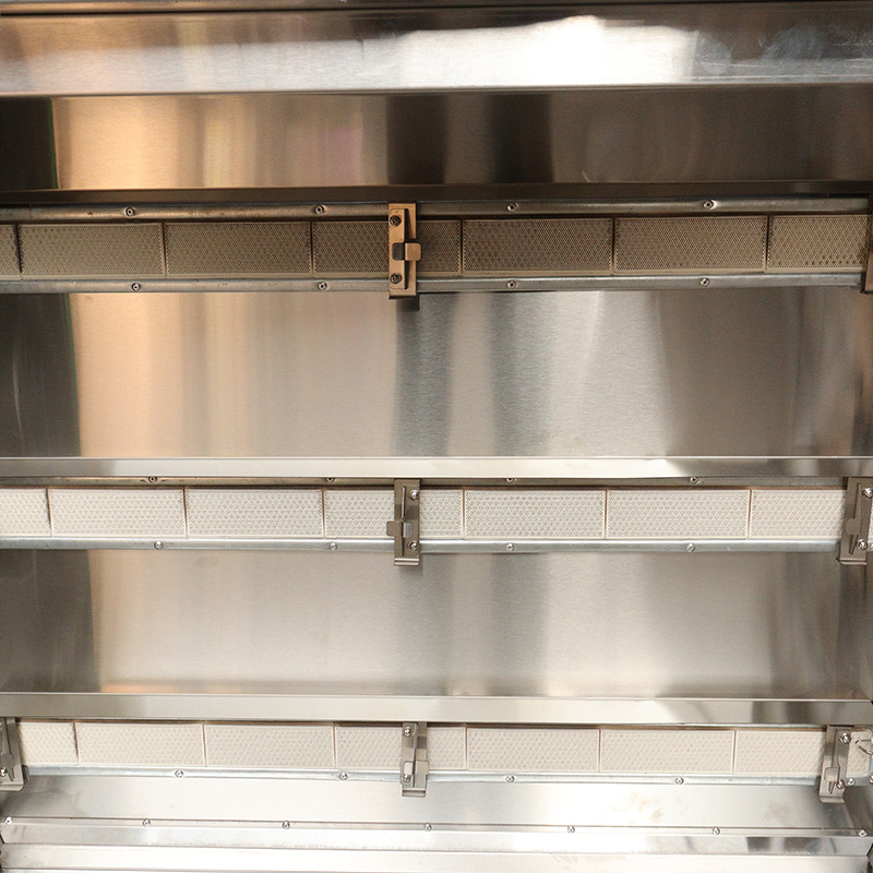 مطبخ تجاري من الفولاذ المقاوم للصدأ، آلة شواء الدجاج بالغاز الطبيعي/غاز البترول المسال