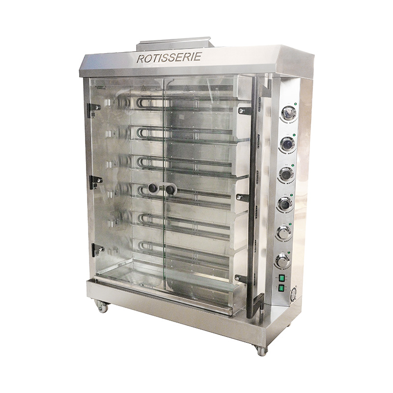 ماكينة شواء الدجاج الكهربائية للمطبخ التجاري المصنوعة من الفولاذ المقاوم للصدأ