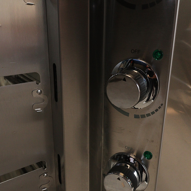 ماكينة شواء الدجاج الكهربائية للمطبخ التجاري المصنوعة من الفولاذ المقاوم للصدأ