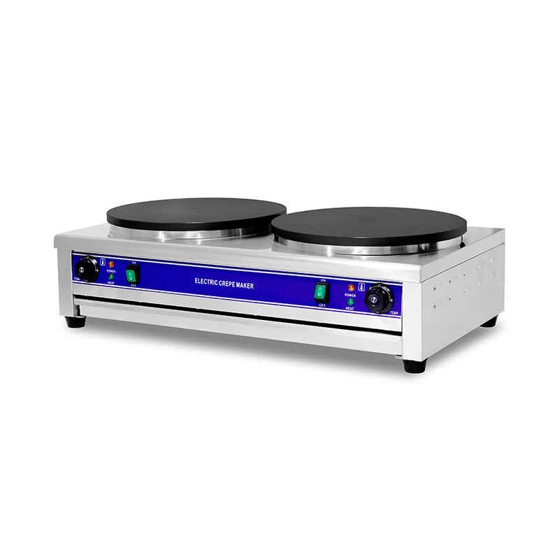 ماكينة صنع الكريب الكهربائية المطلية بالتفلون من الفولاذ المقاوم للصدأ