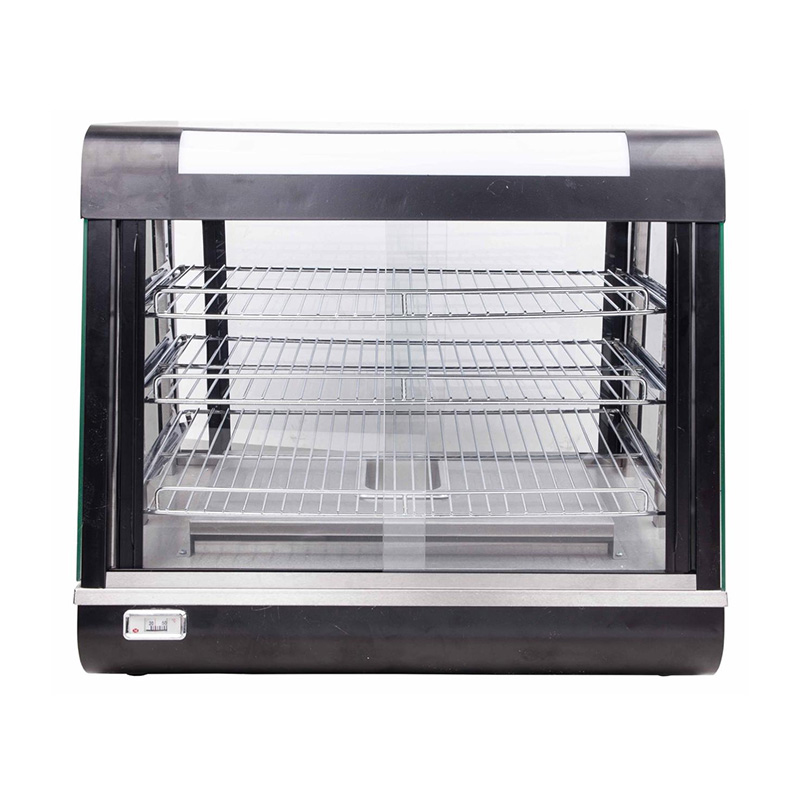 آلة تدفئة الطعام الكهربائية السوداء للمطبخ التجاري المصنوعة من الفولاذ المقاوم للصدأ
