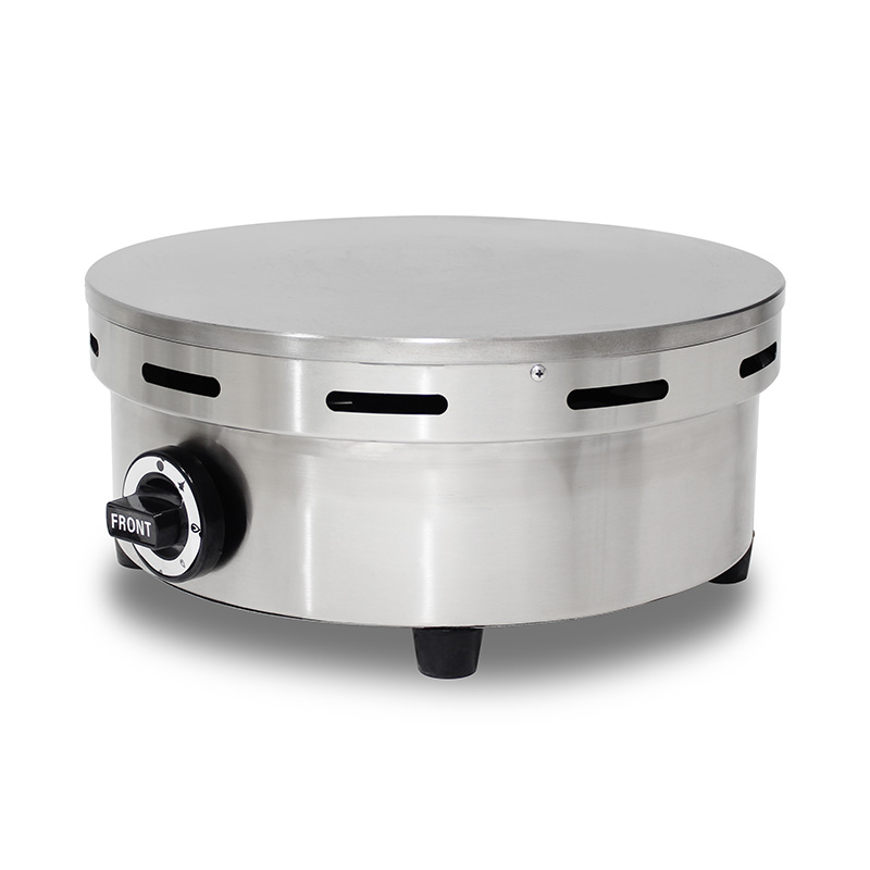 آلة صنع الكريب بالغاز الطبيعي/غاز البترول المسال المطلية بالتفلون من الفولاذ المقاوم للصدأ