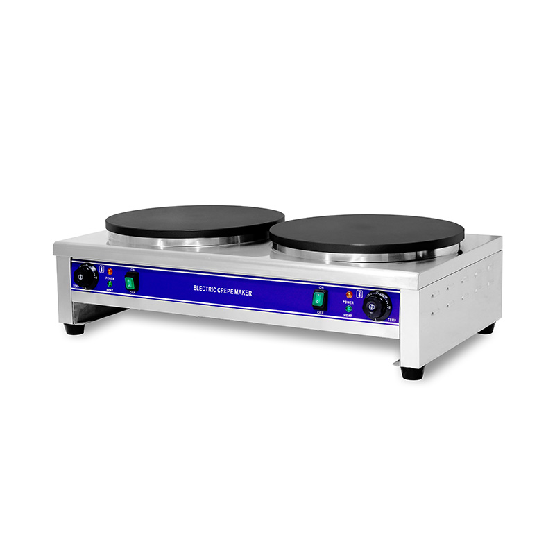 ماكينة صنع الكريب الكهربائية المطلية بالتفلون من الفولاذ المقاوم للصدأ