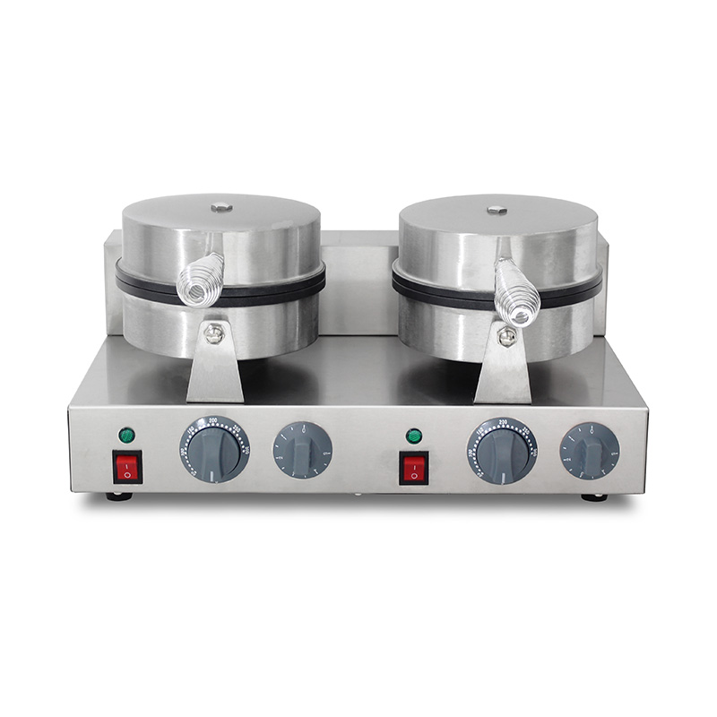 ماكينة صنع الوافل الكهربائية للمطاعم التجارية المصنوعة من الفولاذ المقاوم للصدأ