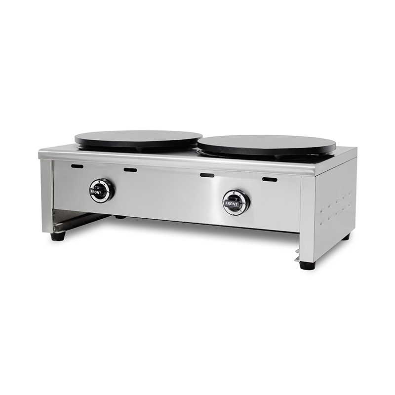 آلة صنع الكريب بالغاز الطبيعي/غاز البترول المسال المطلية بالتفلون من الفولاذ المقاوم للصدأ