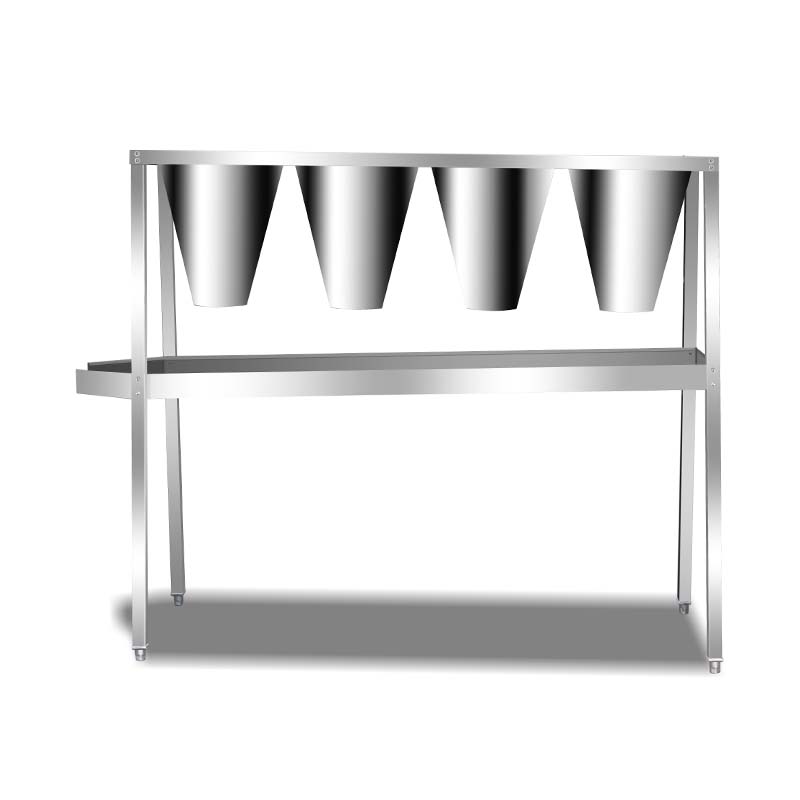 مخاريط قتل الدجاج المصنوعة من الفولاذ المقاوم للصدأ لتجهيز الدواجن