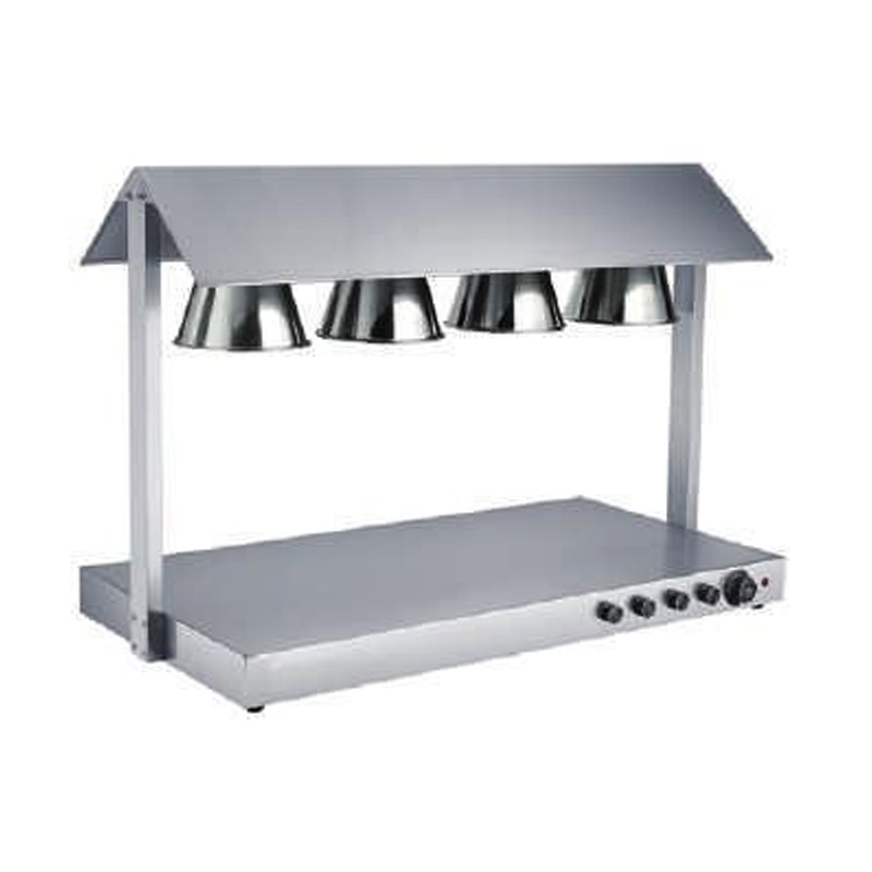 مصباح تدفئة الطعام المصنوع من الفولاذ المقاوم للصدأ للمطاعم التجارية