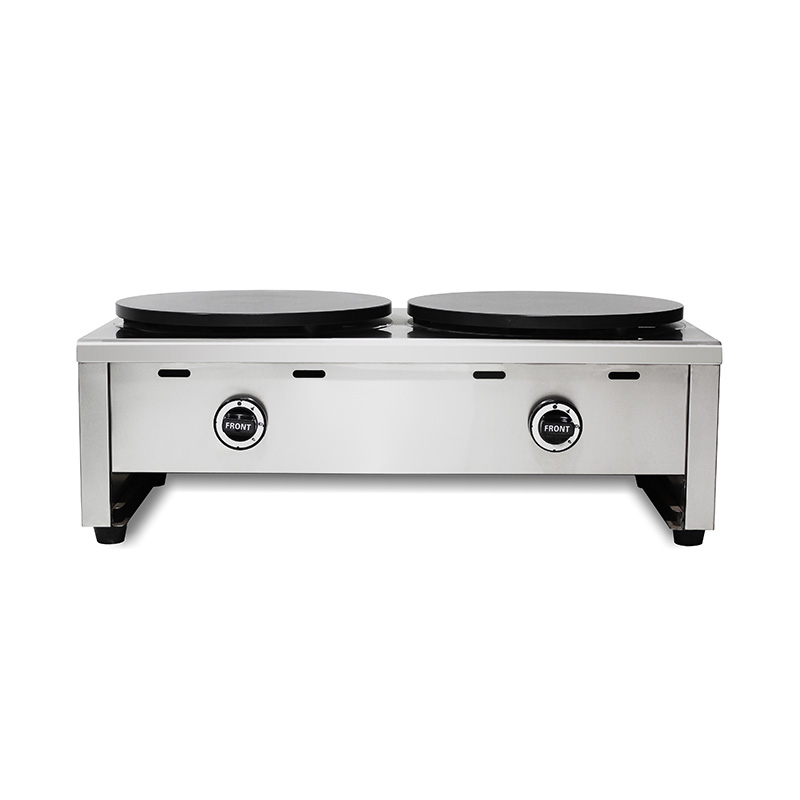 آلة صنع الكريب بالغاز الطبيعي/غاز البترول المسال المطلية بالتفلون من الفولاذ المقاوم للصدأ