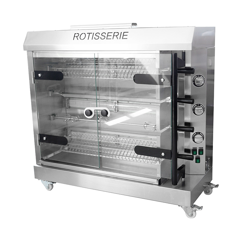 مطبخ تجاري من الفولاذ المقاوم للصدأ، آلة شواء الدجاج بالغاز الطبيعي/غاز البترول المسال