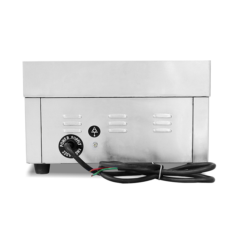 لوحة الأخدود نمط الفولاذ المقاوم للصدأ المطبخ التجاري كونترتوب الشواية الكهربائية