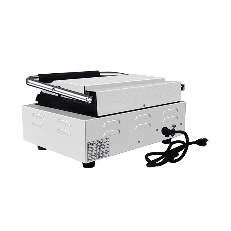 ماكينة مطبخ شواية بانيني كهربائية تجارية من الفولاذ المقاوم للصدأ