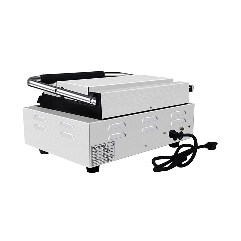 ماكينة مطبخ شواية بانيني كهربائية تجارية من الفولاذ المقاوم للصدأ