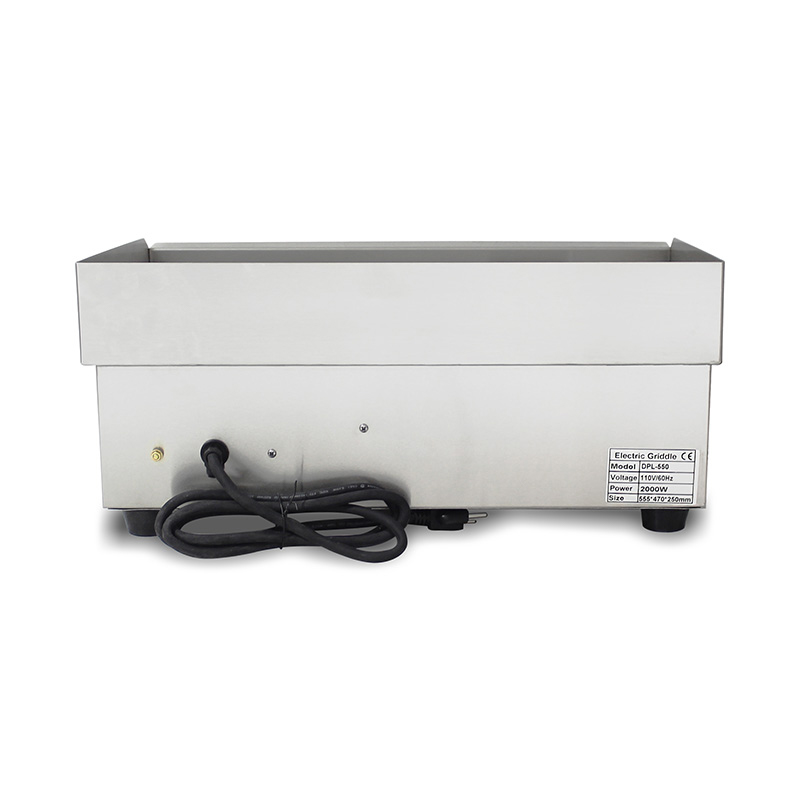 شواية كهربائية نصف ناعمة نصف أخدود من الفولاذ المقاوم للصدأ للمطبخ التجاري