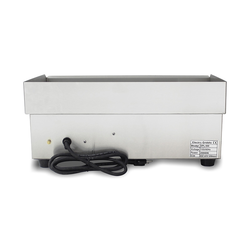 لوحة مسطحة نمط الفولاذ المقاوم للصدأ المطبخ التجاري الشواية الكهربائية