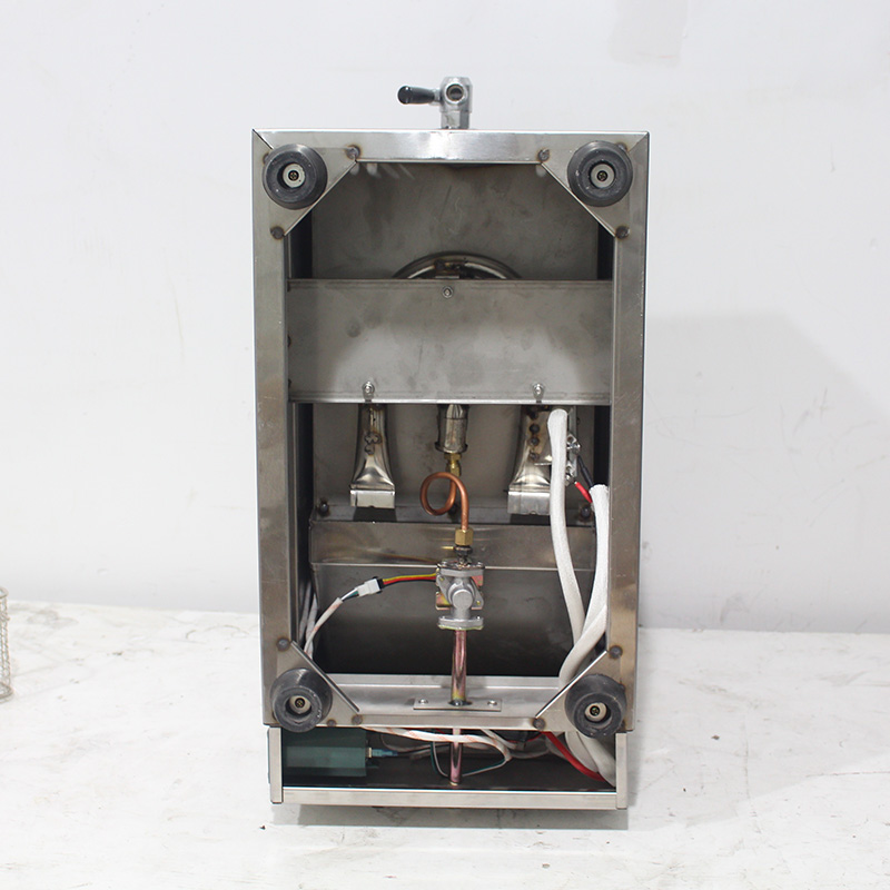 الفولاذ المقاوم للصدأ الغاز الطبيعي / غاز البترول المسال التجارية كونترتوب المقلاة العميقة مع صمام