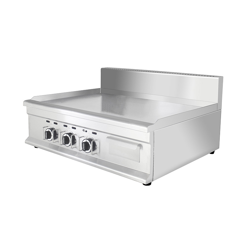 صينية مسطحة مصنوعة من الفولاذ المقاوم للصدأ تعمل بالغاز الطبيعي/غاز البترول المسال التجاري